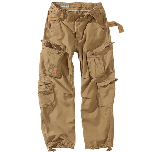 Surplus Vintage Mens Airborne Combat Trousers Cargo Work Wear Army Pants Coyote