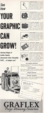 1951 Graflex Camera: Your Graphic Can Grow Vintage Print Ad