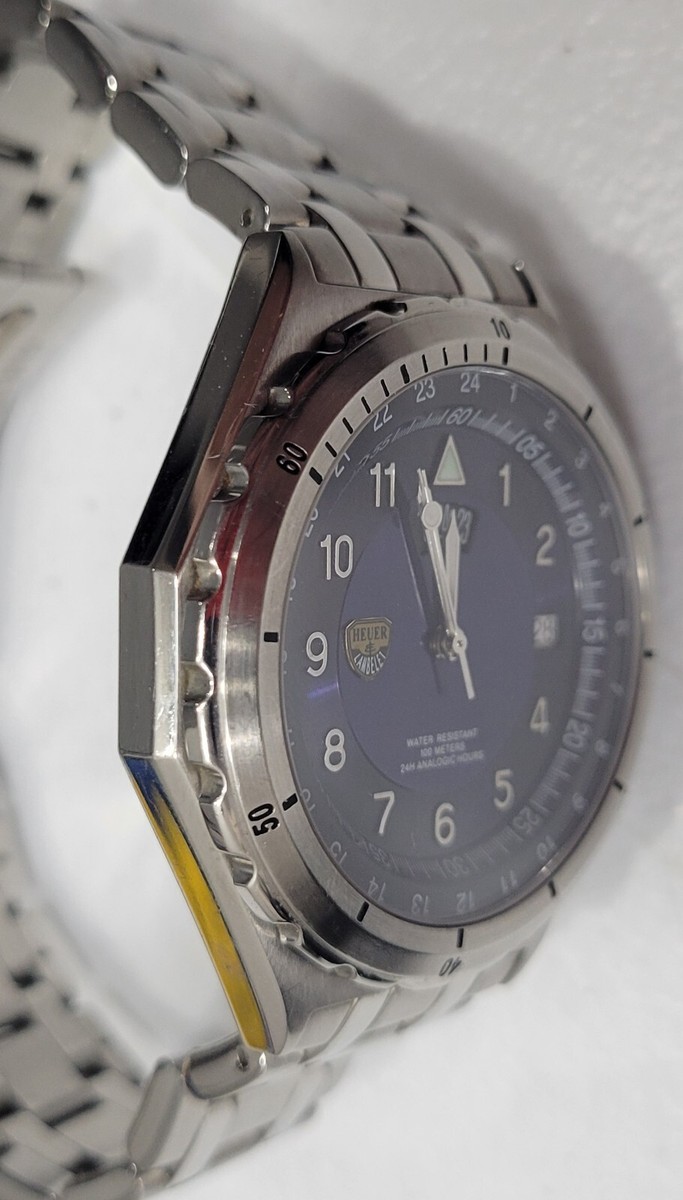 Rare Old Stock 1980s Heuer & Lambelet 41mm 100m Isa.1198 Swiss
