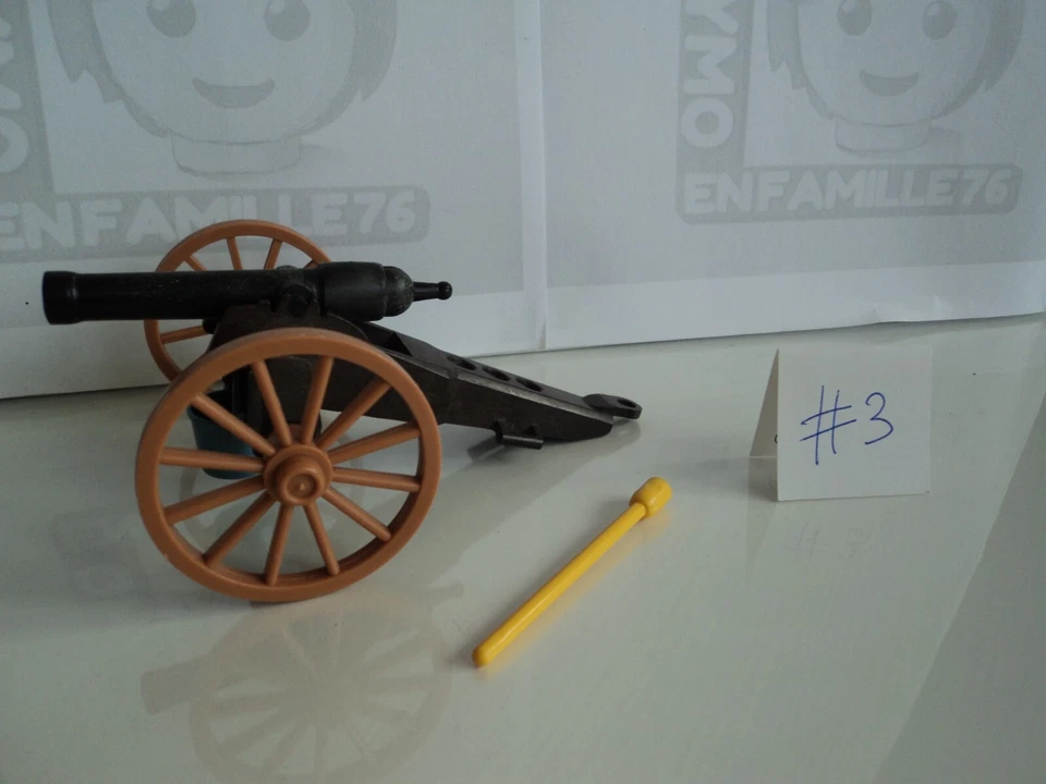 PLAYMOBIL vintage western canon nordistes seau bourre sets 3419 3244 3485 #3 - Photo 2/4