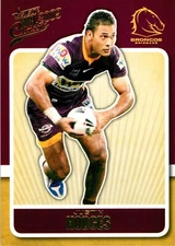 2009 Brisbane Broncos NRL Select Classic Card - Justin Hodges