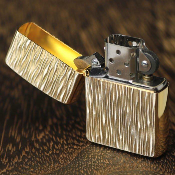 Zippo Lighter Armor Heat Haze Silver & Gold Unused item