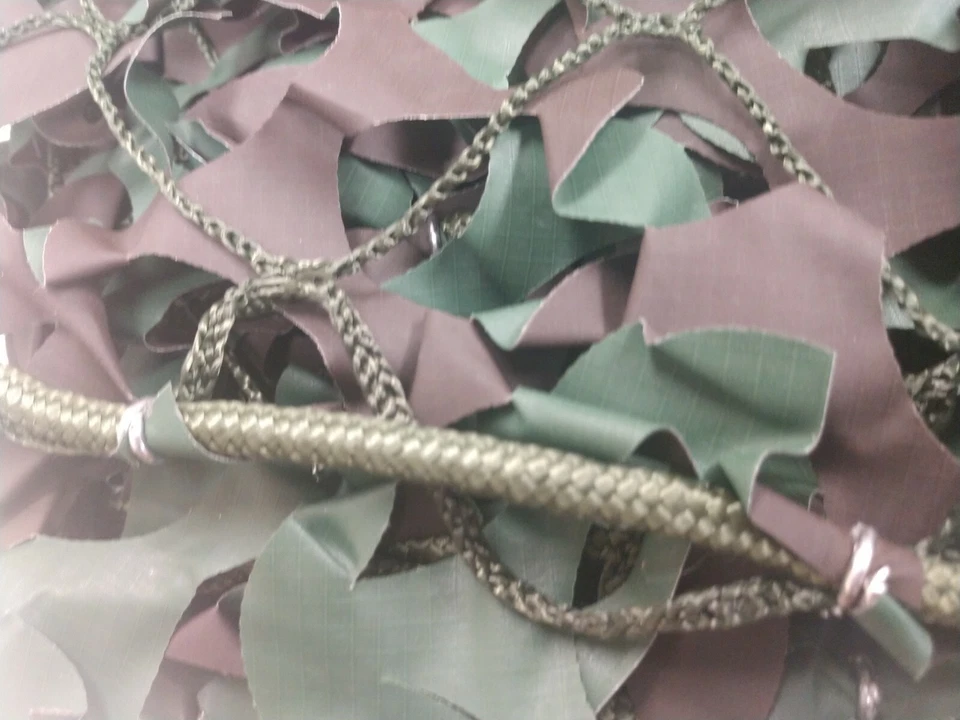 10x20 Woodland Camouflage Netting Military Surplus Camo BLIND Shade Army Cover - Image 2 of 4