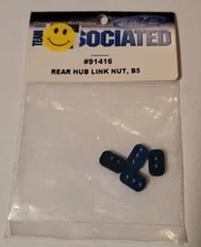 Team Associated Rear Hub Link Nut Blue Anodized Aluminum Rc10b5 B5 Rc 91416