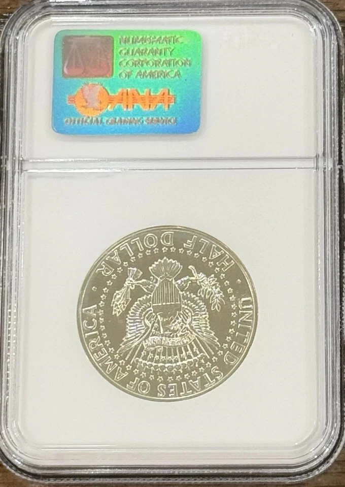 1964 Silver Proof Accented Hair Kennedy Half Dollar NGC PF68 - Image 2 of 2