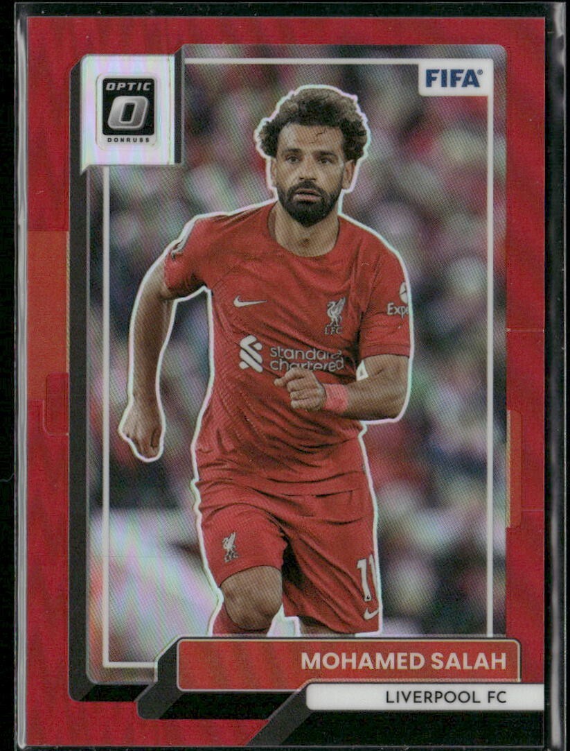 2022-23 Panini Donruss - Mohamed Salah #76 Optic Red Prizm /165