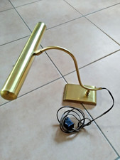 alte Schreibtischlampe, Bankerlampe, Klavierlampe aus Messing 1500 g schwer