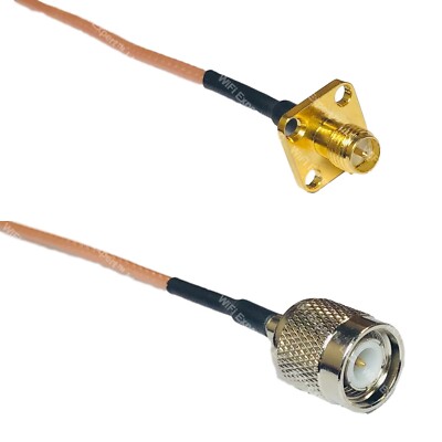 RG316 RP-SMA Female Flange to TNC MALE RF Cable Rapid-SHIP LOT