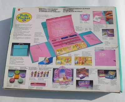Mini Polly Pocket WRITING CASE Playset 💯% Komplett Schreibmappe Bluebird - Bild 1 von 4