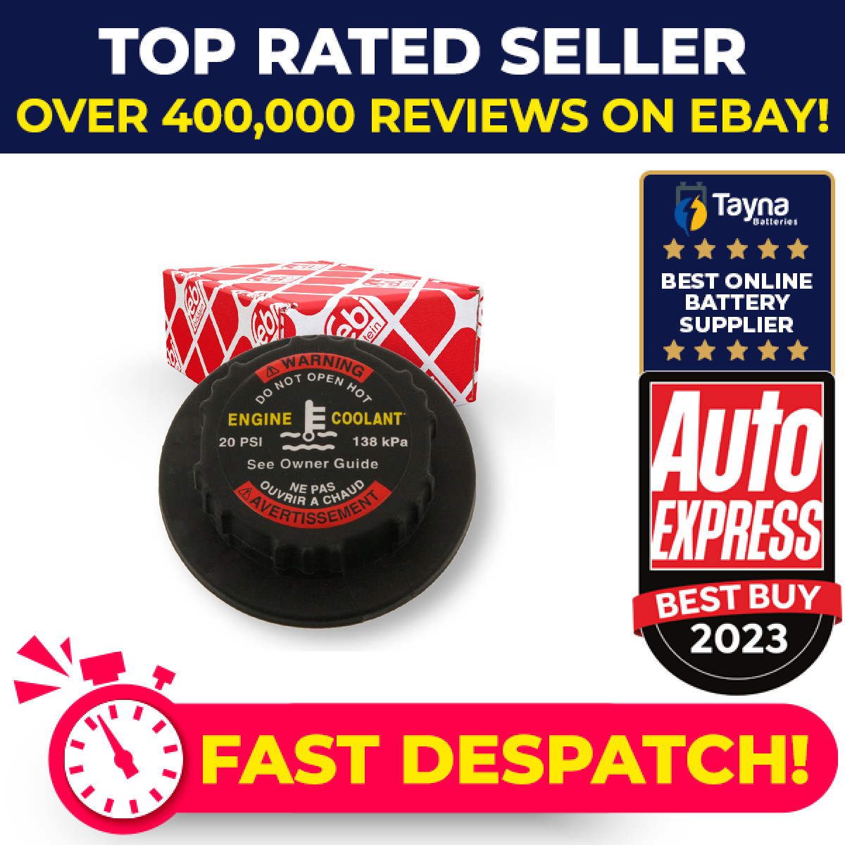 Radiator Cap 38801 Febi A1635000006 1635000006 Genuine Top Quality Guaranteed