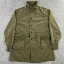 Uncle Fu Co Jacket Mens Large Military Parka Retro Maden Ameka-Ji Wear Green