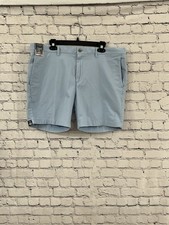 Roundtree And Yorke Men's Classic Fit Light Blue Golf Shorts Size 42