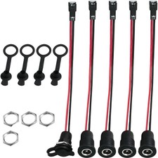 5PCS DC Power Socket Electric Scooter Scooter Charging Port Plug Wire Waterpr...