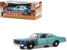 Greenlight 84152 1/24 1977 Plymouth Fury Unrestored Turquoise
