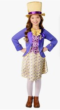 World Book Day Willy Wonka Girls Costume, Kids Fancy Dress