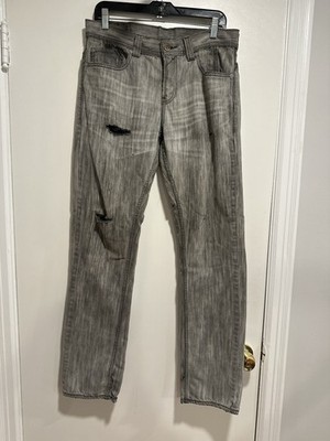 EUC Levis Y2K Engineered Streetwear Denim 5411 Grey Wash Jeans Twisted Leg 32x32
