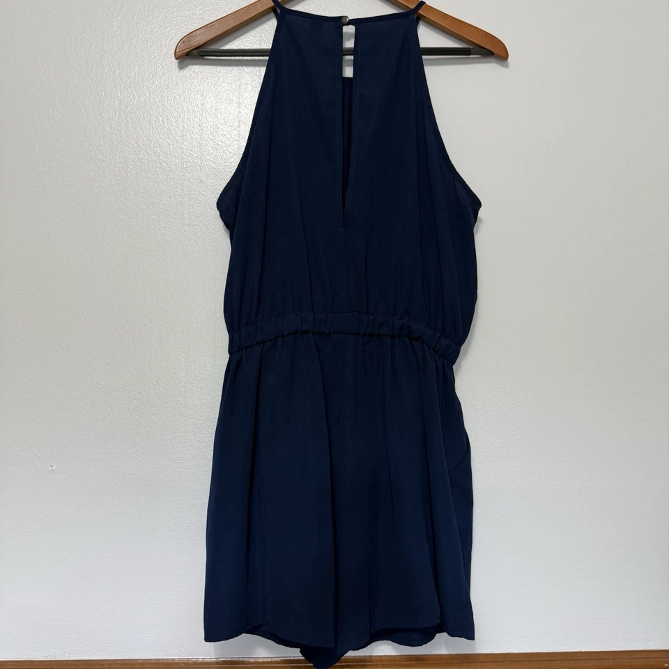 Buckle Bebop 编织高领连身裤无袖海军蓝女式中号 — 第 2/4 张图片