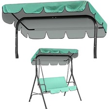 Hollywoodschaukel Dachbezug Sonnendach  UV-Schutz Grün 210x145cm