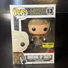 Game Of Thrones Brienne of Tarth Funko Pop#13 Hot Topic Bloody Ver. Damaged Box