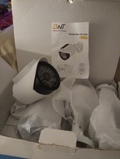 BNT Solar Powered Dummy Bullet Security Camera 4 Pack White New Open Box