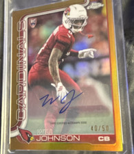 Topps 2023 Chrome Football Will Johnson Rookie Auto Parallel 40/50 #RRA-WJ