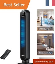 Ventilateur Colonne DREO Silencieux 20dB - 92 cm, Vitesse 7,6 m/s, Télécommande