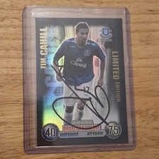 Tim Cahill Limited Edition Match Attax Card 2007/2008. Everton. Signed 