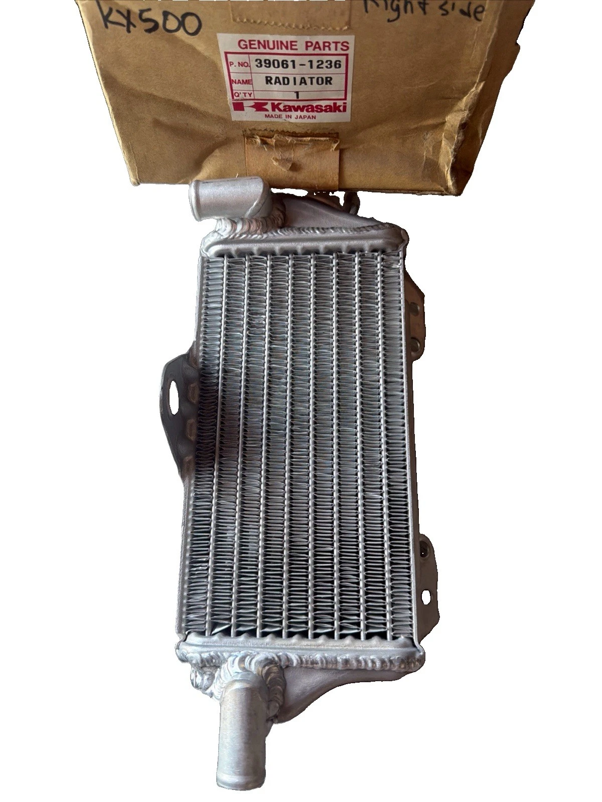 NEW GENUINE OEM KAWASAKI RIGHT SIDE RADIATOR ASSEMBLY 1997-2004 KX500 39061-1236