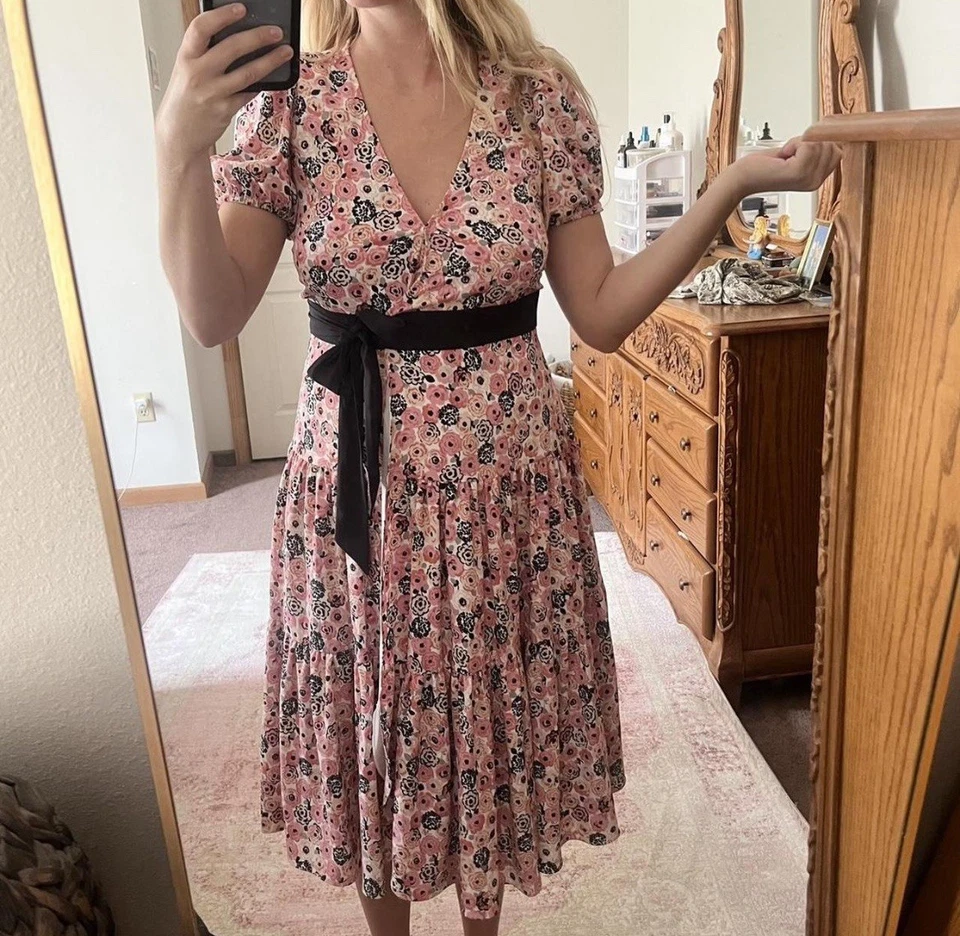 Vestido envolvente floral Kate Spade Foto 2 de 4