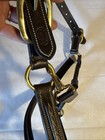 Cob Bobby’s English Tack Havana Leather Halter Brass Hardware Adjustable NEW BET — photo 4