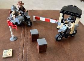 LEGO Indiana Jones 7620 Motorcycle Chase Used Complete Set W/ Manual