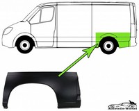 Reparaturblech KotflüGel Hinten Links FüR Fiat, Peugeot, CitroëN Ab 02.94