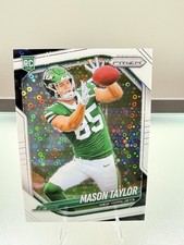 Mason Taylor 2025 Panini Prizm #329 White disco RC New York Jets
