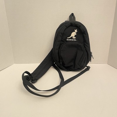 Kangol Mini Backpack  Two-way Slingback Bag Black