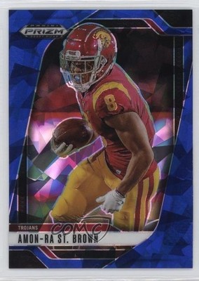 2025 Panini Prizm Draft Picks Blue Ice Prizm 88/149 Amon-Ra St Brown #199 7zf