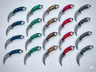 8" Lot of  20 Handmade Damascus Steel Karambit Knives with leather sheath MB-9 — photo 1