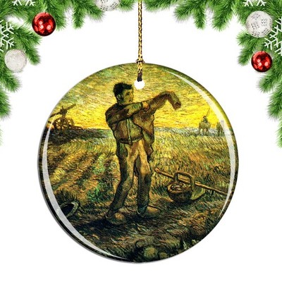 Van Gogh Evening The End of The Day Afte Christmas ornament city travel souvenir
