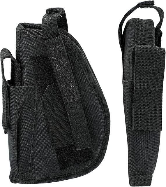 Black Tactical Left Leg Holster Fancy Dress Costume Accessory