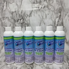 6 Bottles Euroflex 24 Clean Blast Steam Activator Disinfectant 8 oz