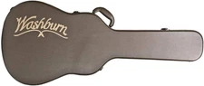 Washburn GCGADLX Wood Grand Auditorium Acoustic Guitar Hard Case, Brown