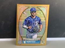 RARE 2021 Topps, Gypsy Queen #272 Gold Chrome Refractor 35/50 Whit Merrifield !