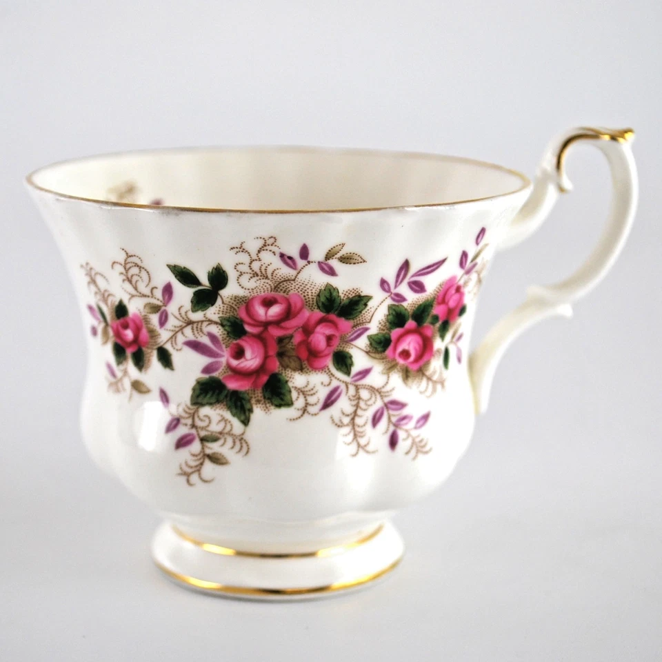 Royal Albert Lavender Rose Tea Trio Cup Saucer Plate Vintage 1970s - Image 4 of 4