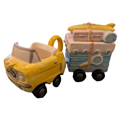 Oldtimer Applause 27610 Räder Cabrio + Anhänger Zucker- & Milchkännchen