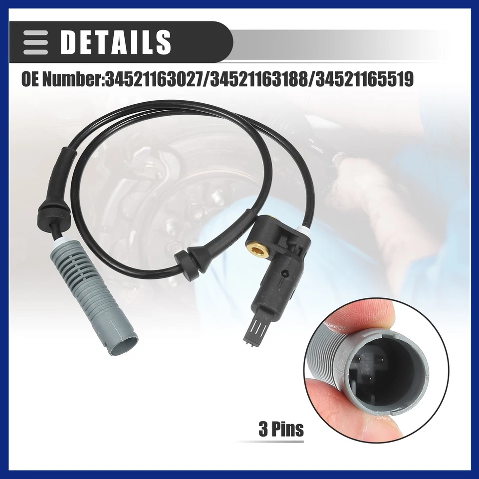 ABS Sensor for BMW 318i 1992-1998 34521163027 2pcs Foto 4 de 4