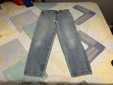 Vintage Levis Jeans 550 Men 36/30 Relaxed Fit Orange Tab Made In USA Blue Denim