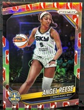 2025 Prizm WNBA #92 Angel Reese Logo Prizm - Chicago Sky, Atlanta Dream