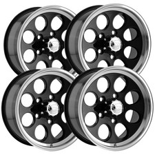 Set Of 4 Ion 171 15x8 5x4.5 -27mm Gloss Black Wheels Rims 15 Inch