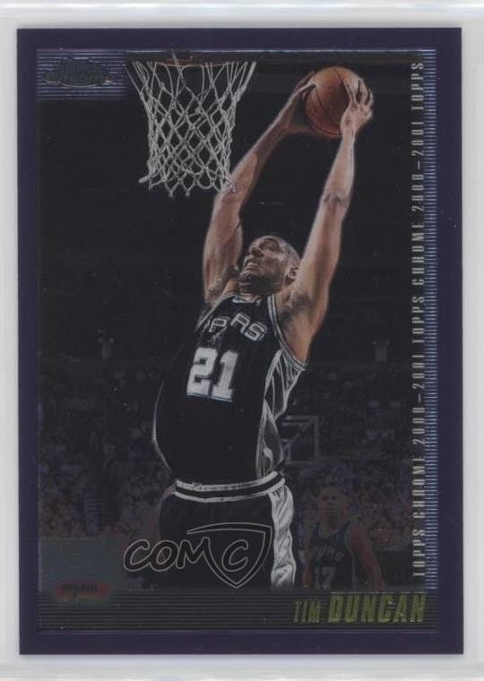 2000-01 Topps Chrome Tim Duncan #40 HOF 0o69