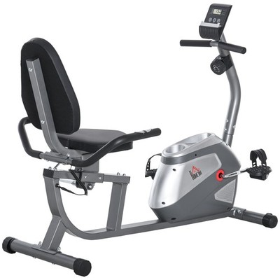 Liegeergometer mit LCD-Anzeige 8 stufig Magnetwiderstand bis 110 kg Metall ABS