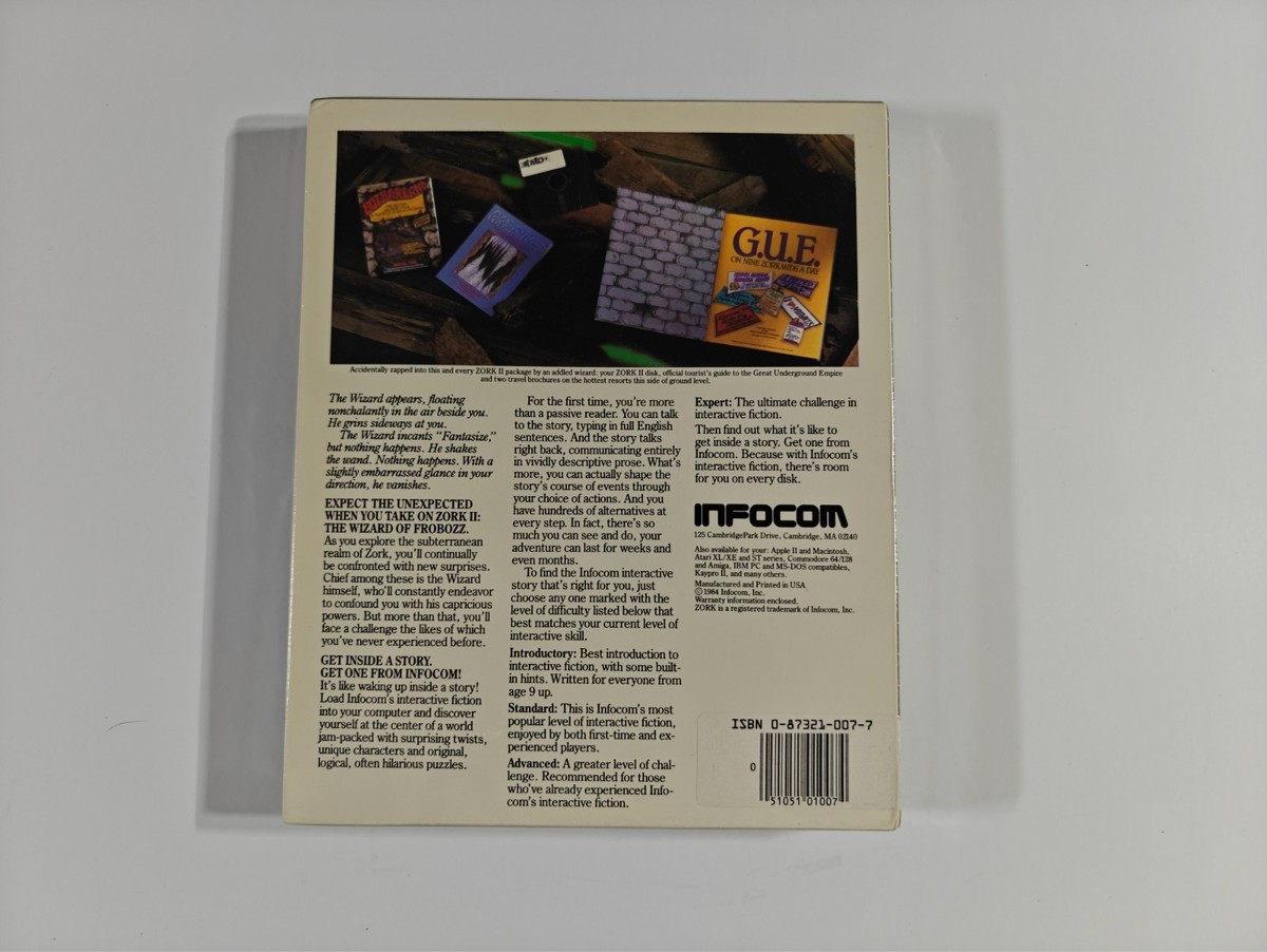 ZORK II *NEW UNOPENED* For C64 COMMODORE 64 128 GAME BY Infocom | eBay